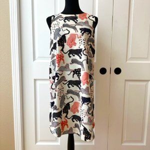 Short Sleeve H+M Dress / Tiger Illustration Pattern